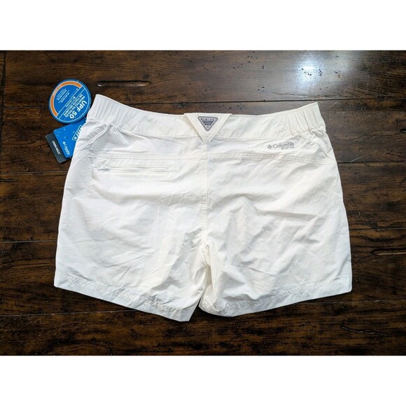 Columbia PFG Fishing Point III Shorts Large Omni-Shade UPF 50 NEW White - Picture 6 of 15